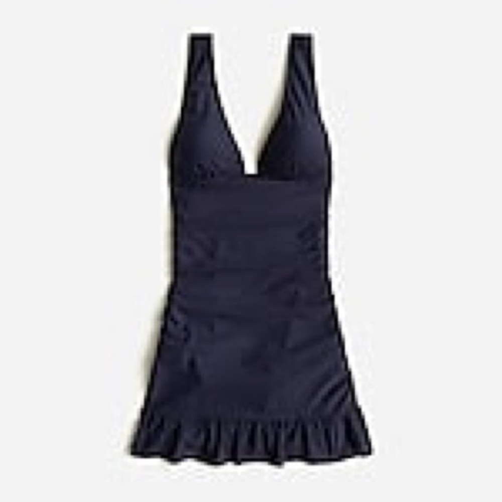 JCREW LONG-TORSO RUCHED FEMME SWIM DRESS
Item BP247
Size: 12
Color: NAVY